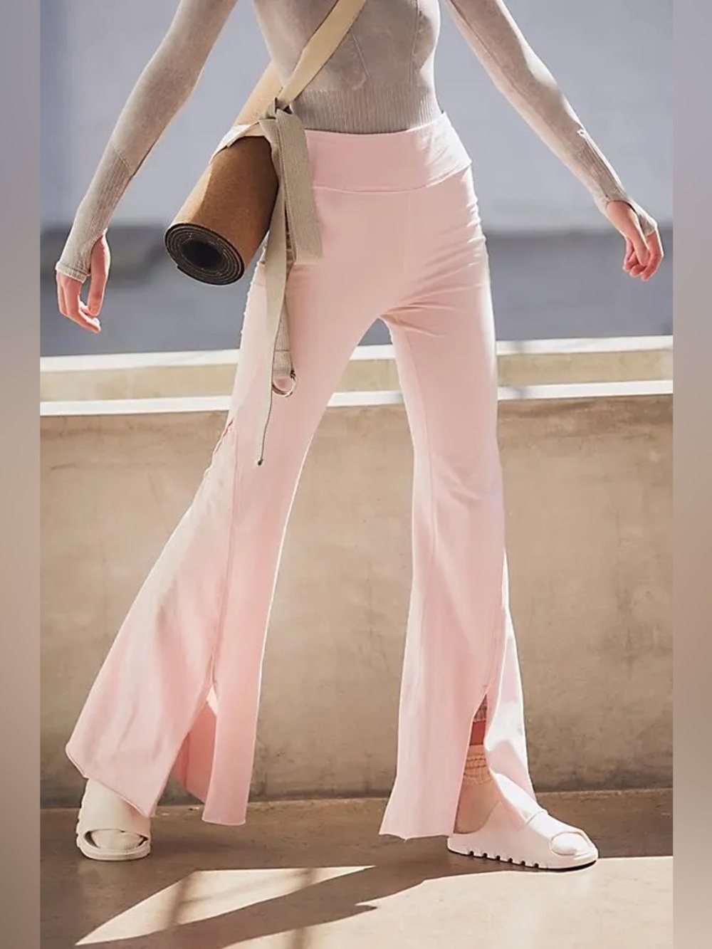 Free People Movement Touch of Pink Hot Shot Kick Flares Size XS